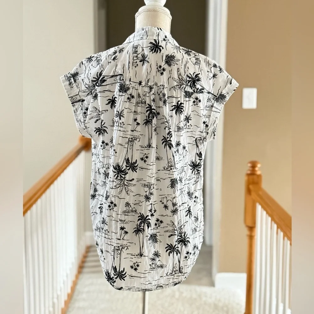 A.N.A A New‎ Approach Hawaiian Shirt White Cotton Blend Size XS - Picture 4 of 10